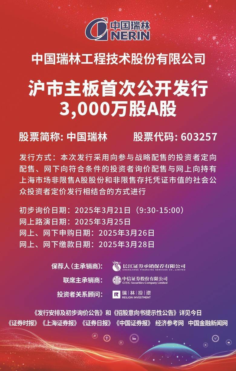 中国瑞林上市最新进展